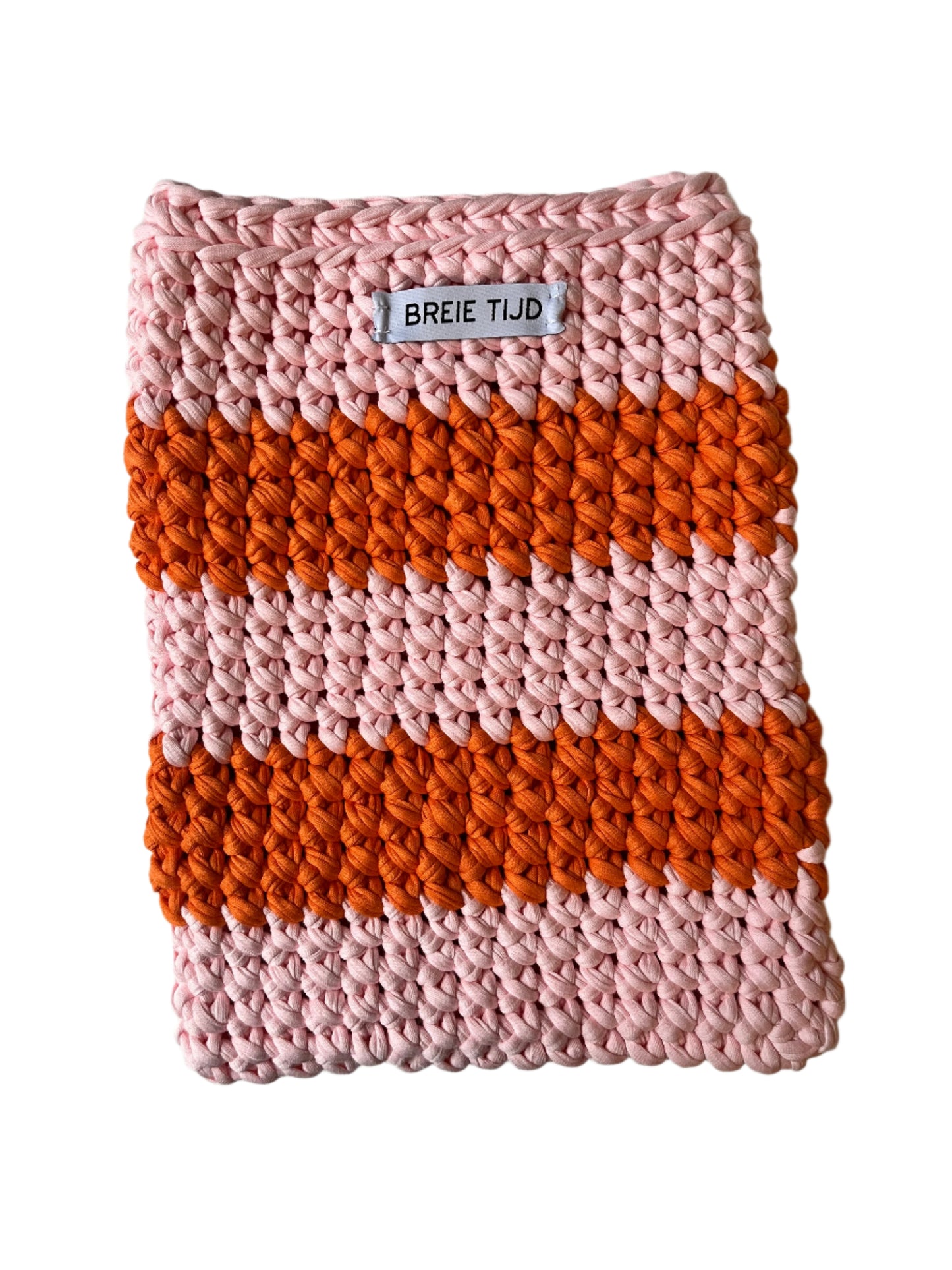 TABLET SLEEVE - Orange & Baby Pink