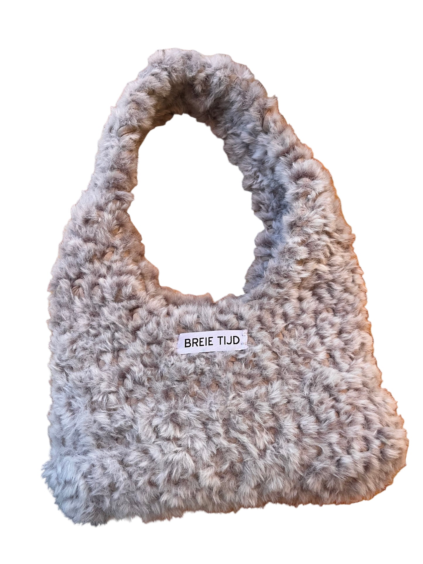 SARA BAG - FLUFFY GREY & WHITE