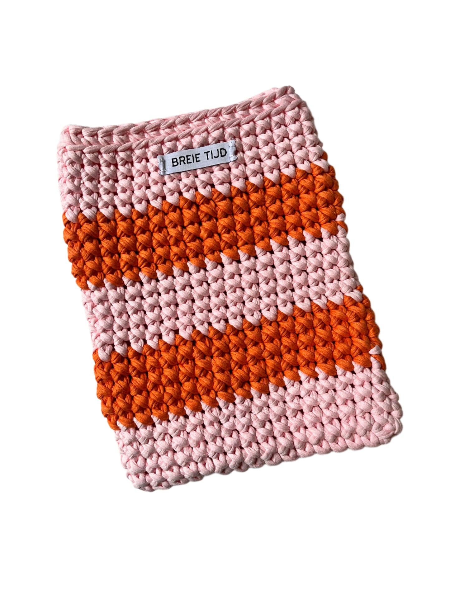 TABLET SLEEVE - Orange & Baby Pink