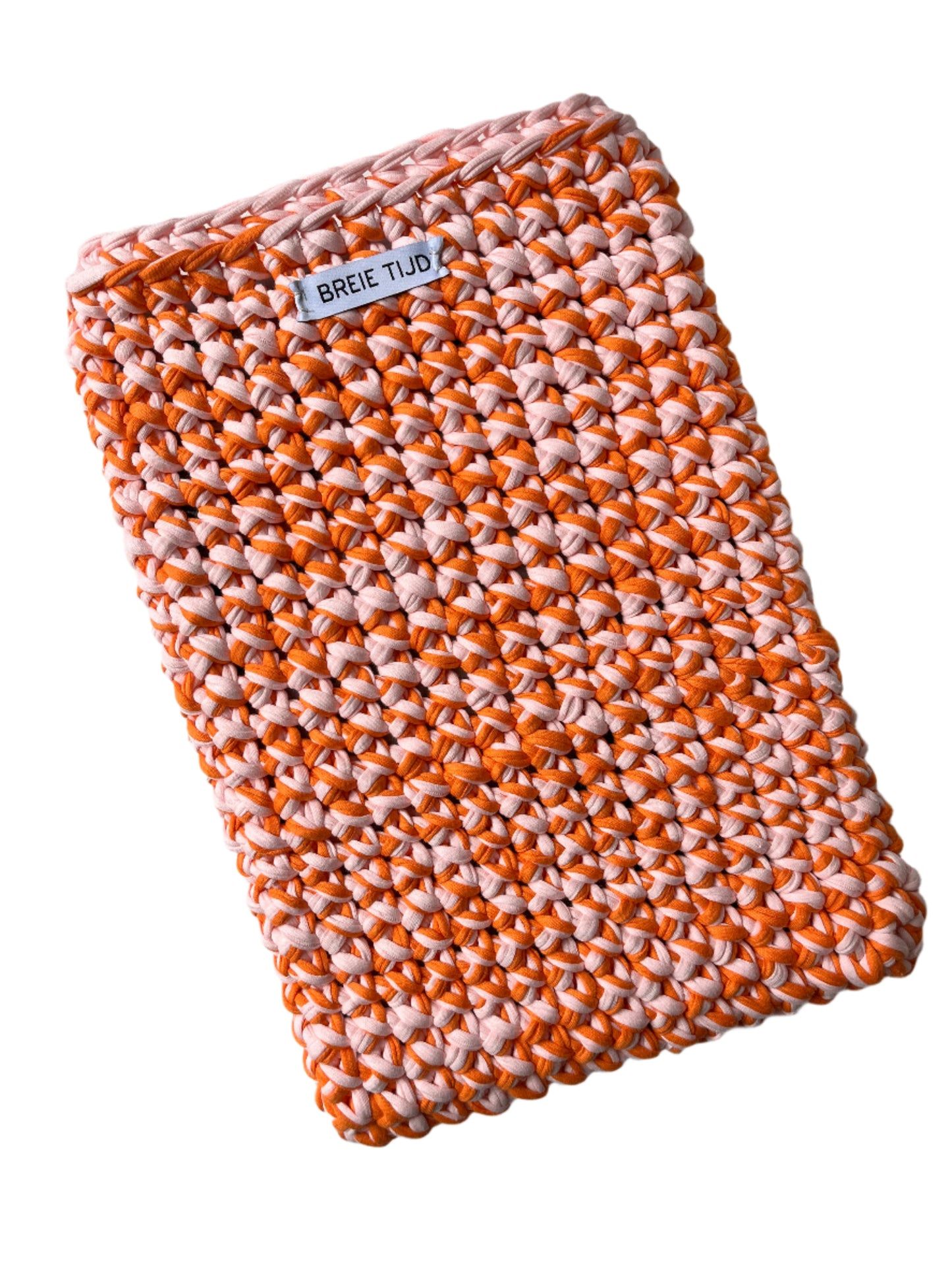 LAPTOP SLEEVE - Orange & Baby Pink