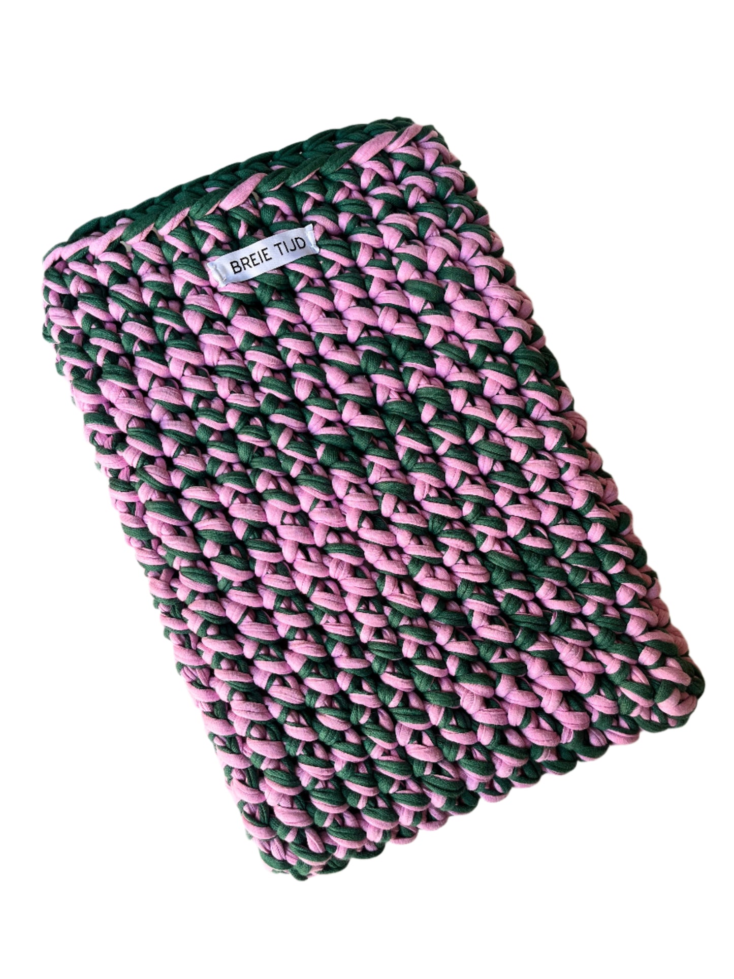 LAPTOP SLEEVE - Pink & Dark Green