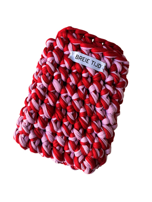 E-READER SLEEVE - Red & Pink