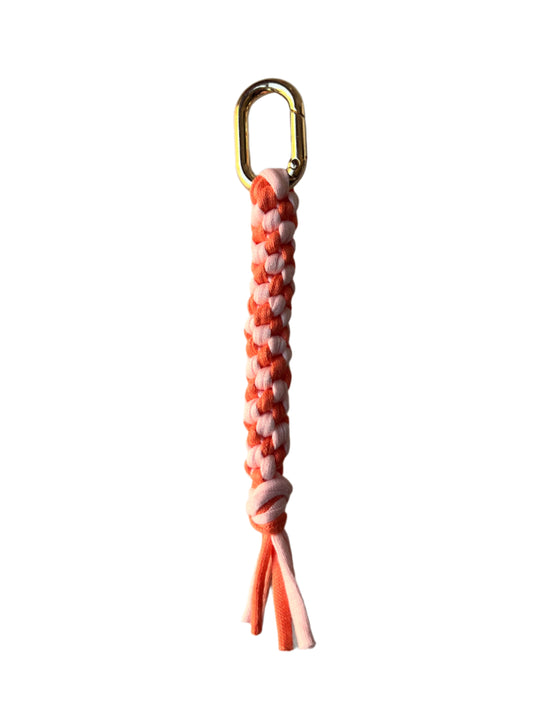 KEYCHAIN - Orange & Baby Pink