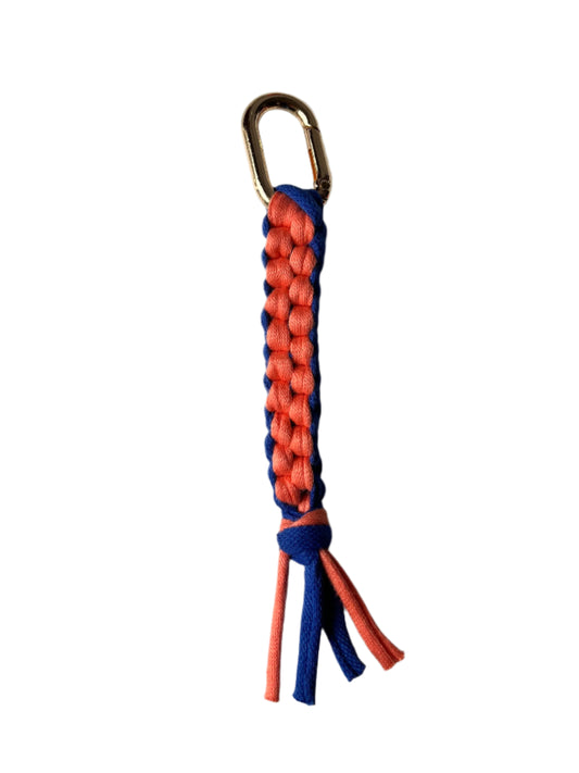 KEYCHAIN - Orange & Royal Blue