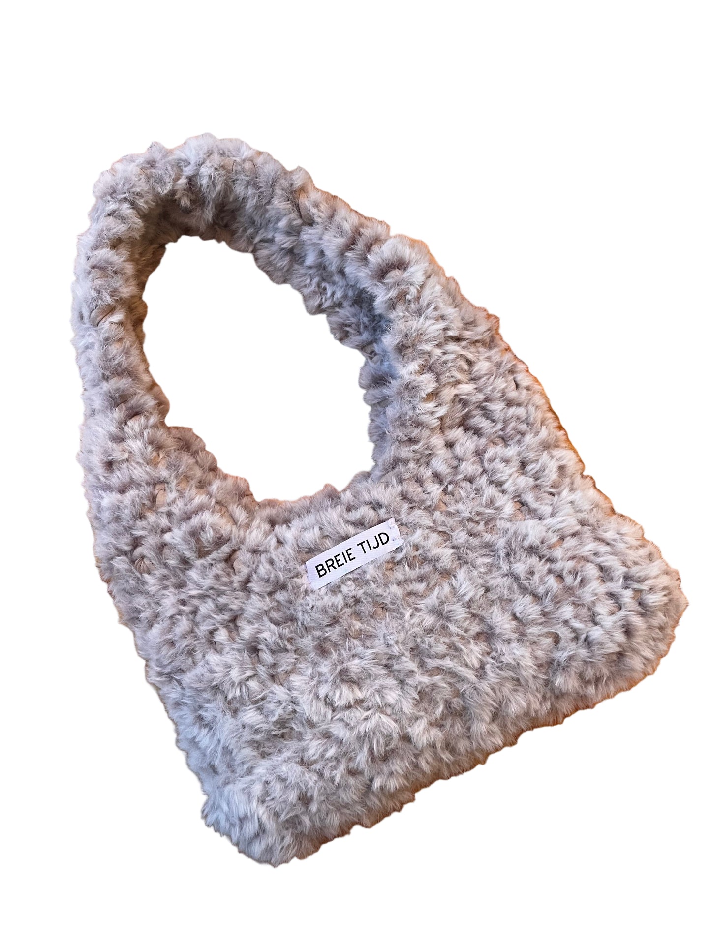 SARA BAG - FLUFFY GREY & WHITE