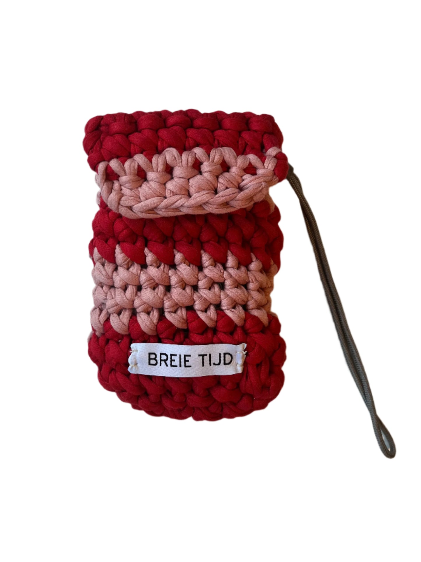 CAMERA SLEEVE - Red & Pink Striped