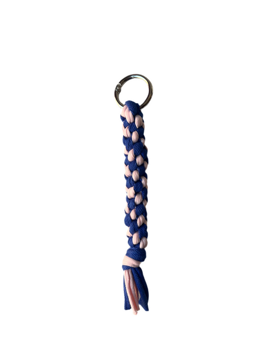KEYCHAIN - Dark Blue & Baby Pink