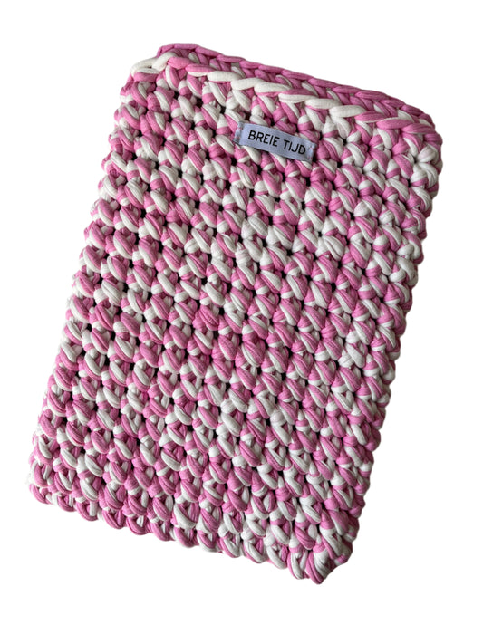 LAPTOP SLEEVE - Pink & White